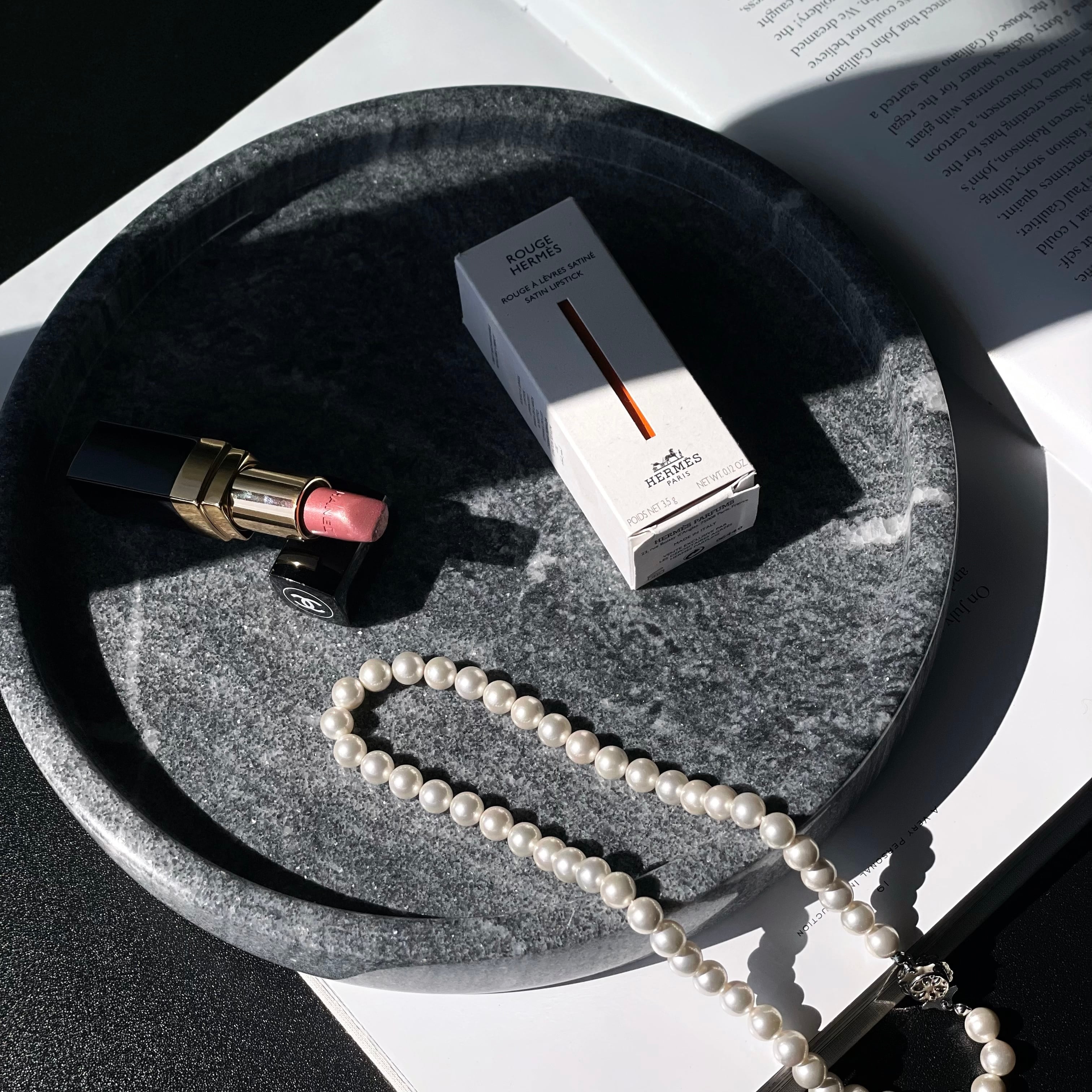 【アウトレット10%OFF】天然大理石ラウンドトレイ