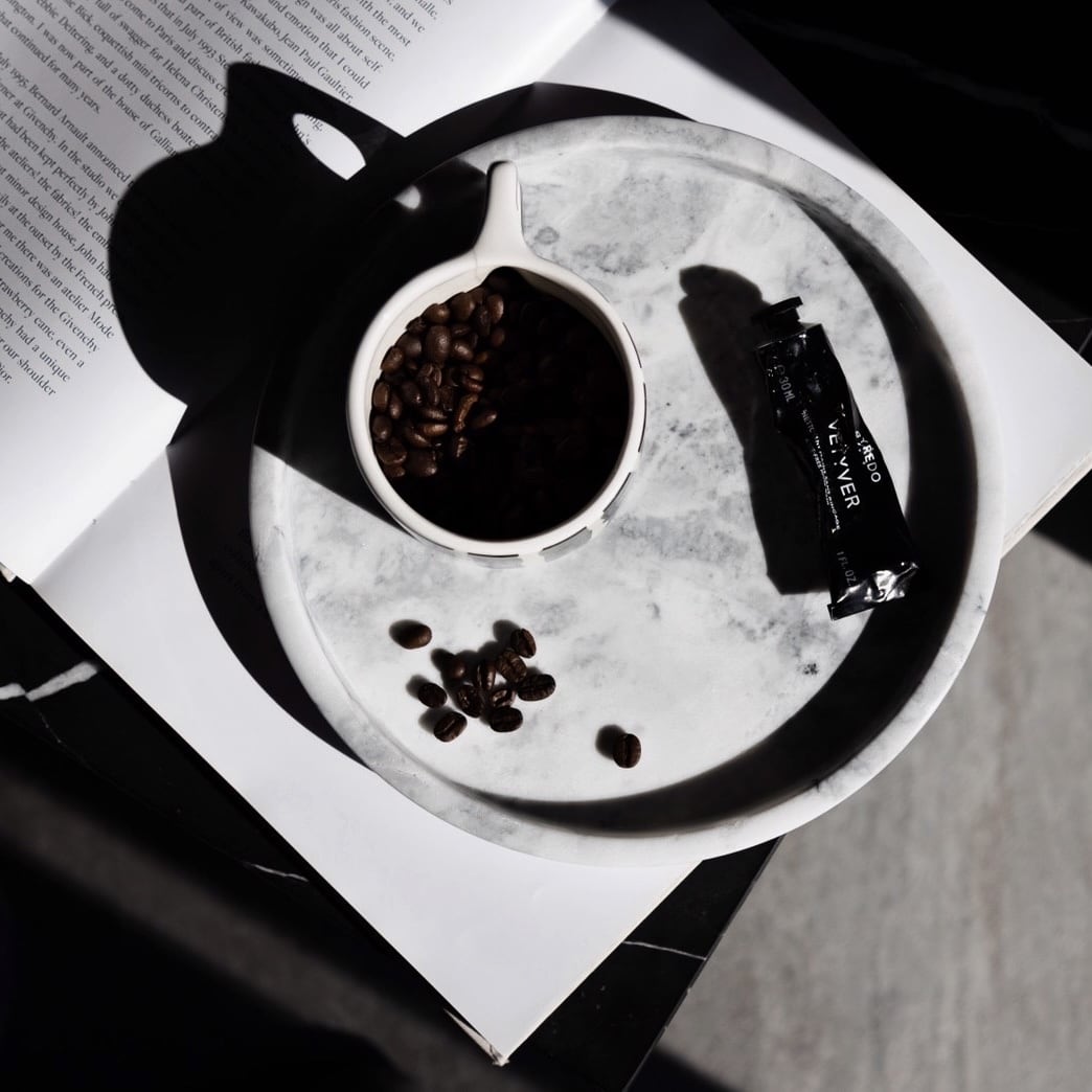 【アウトレット10%OFF】天然大理石ラウンドトレイ