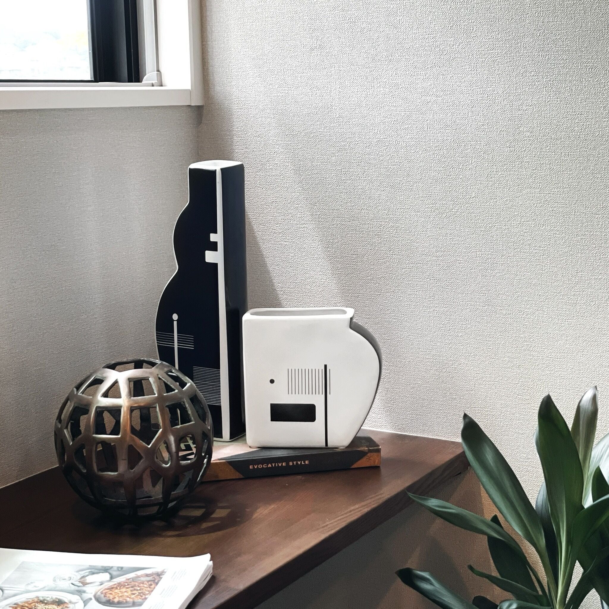 【アウトレット10%OFF】アブストラクトフラワーベース ショート