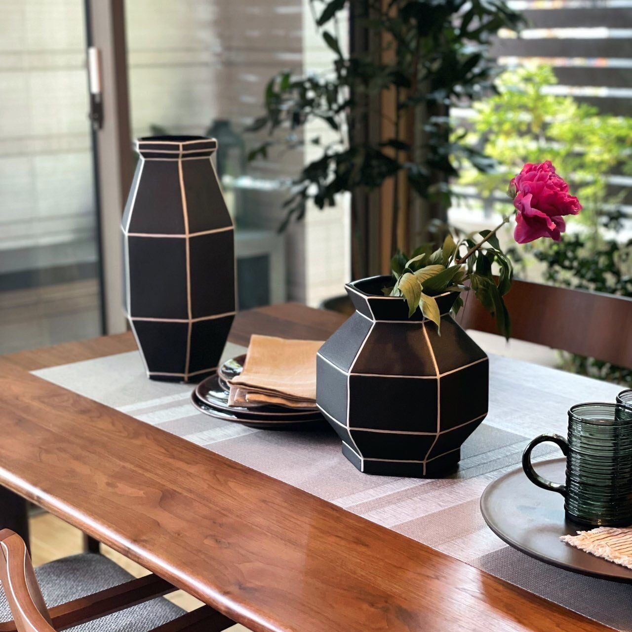 ブロッキングフラワーベース ミディアム