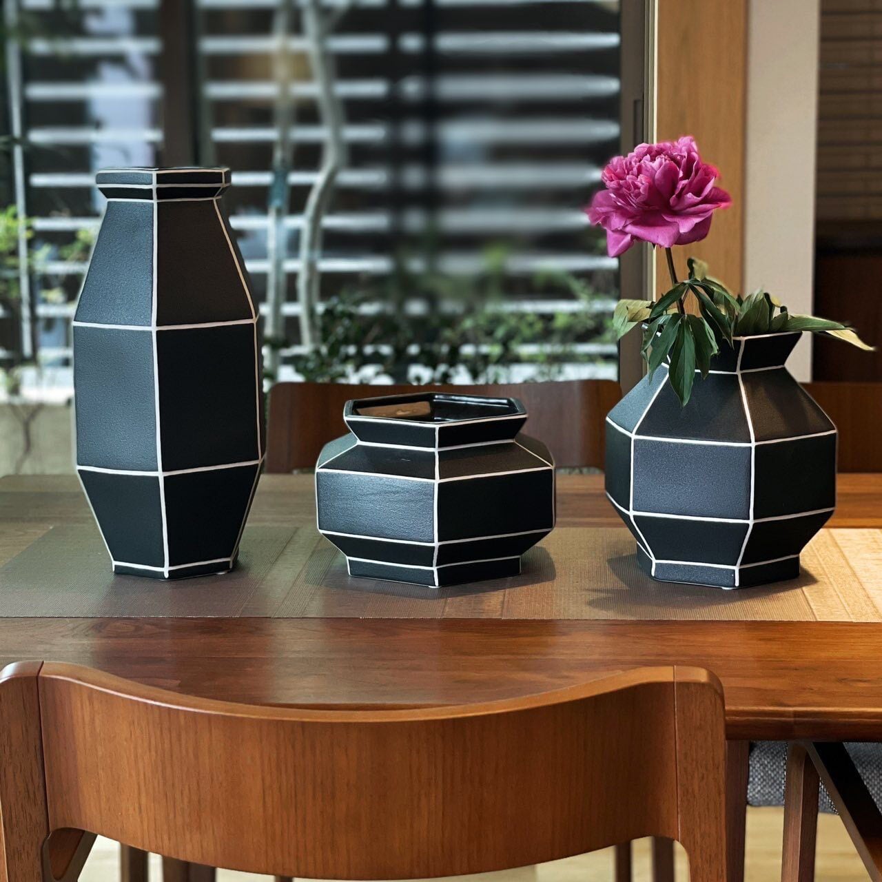 ブロッキングフラワーベース ミディアム