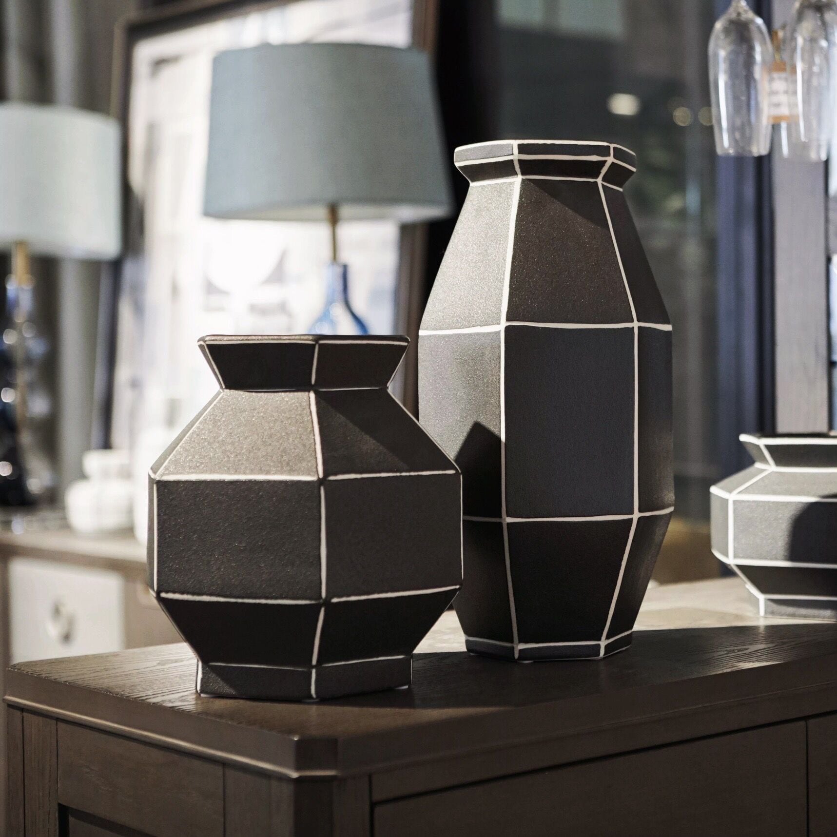 ブロッキングフラワーベース ミディアム