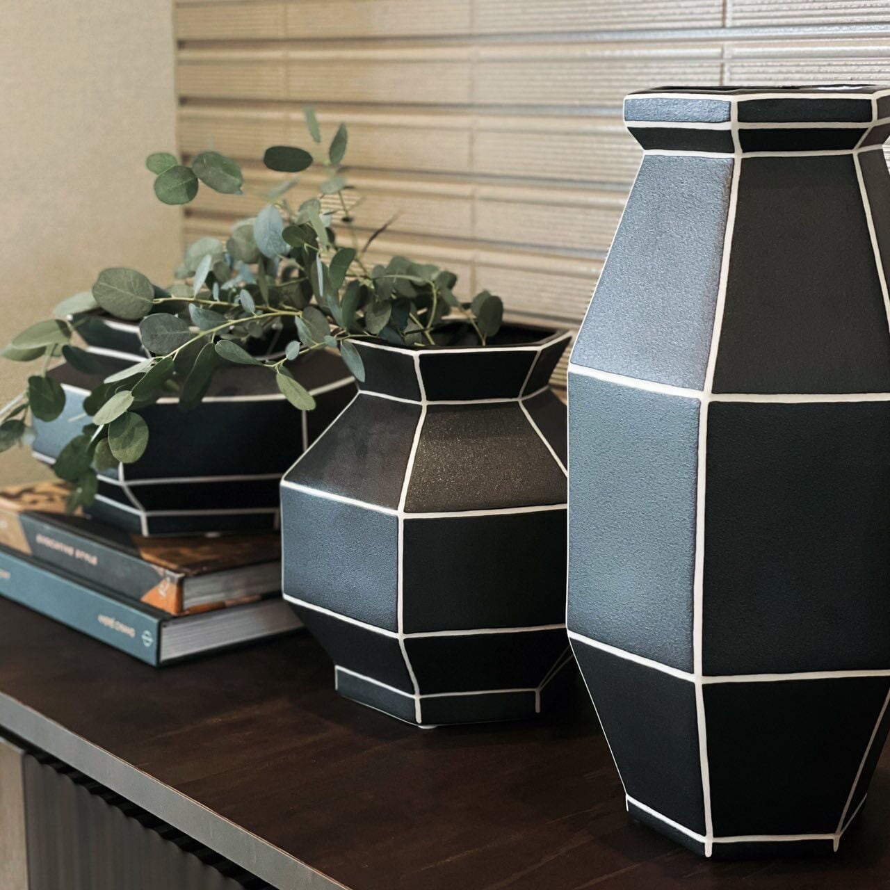 ブロッキングフラワーベース ミディアム