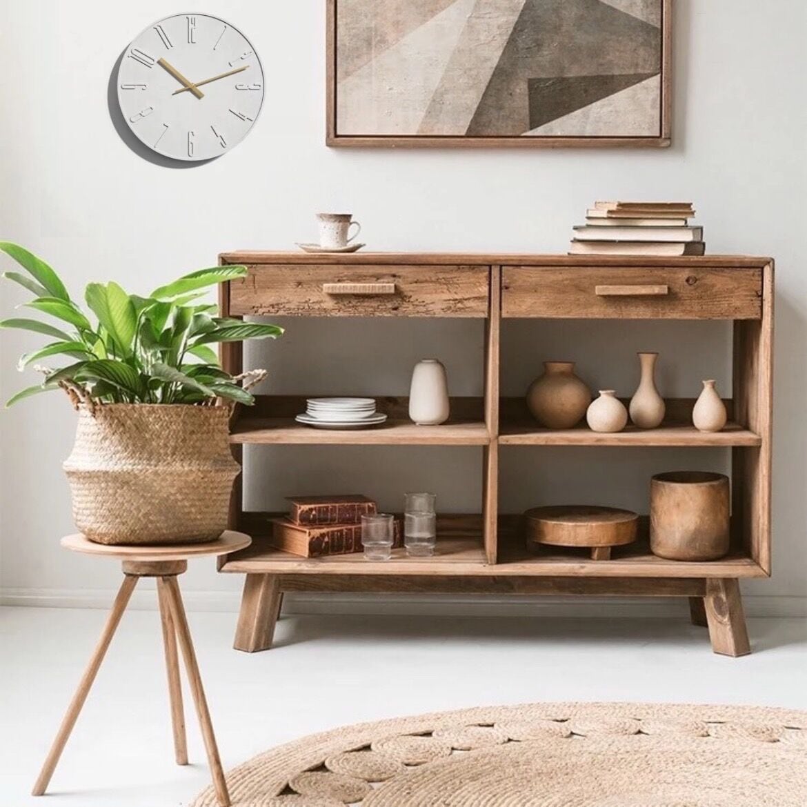 【アウトレット10%OFF】ウォールクロック ベトン ナンバー