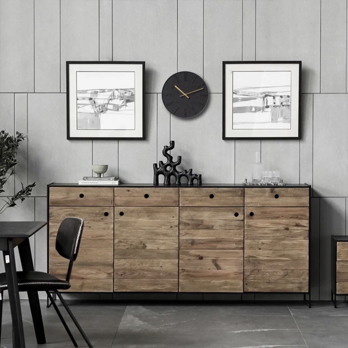 ウォールクロック ベトン ナンバー