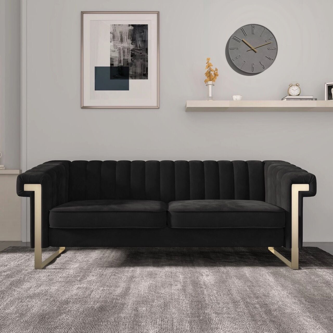 【アウトレット10%OFF】ウォールクロック ベトン ナンバー