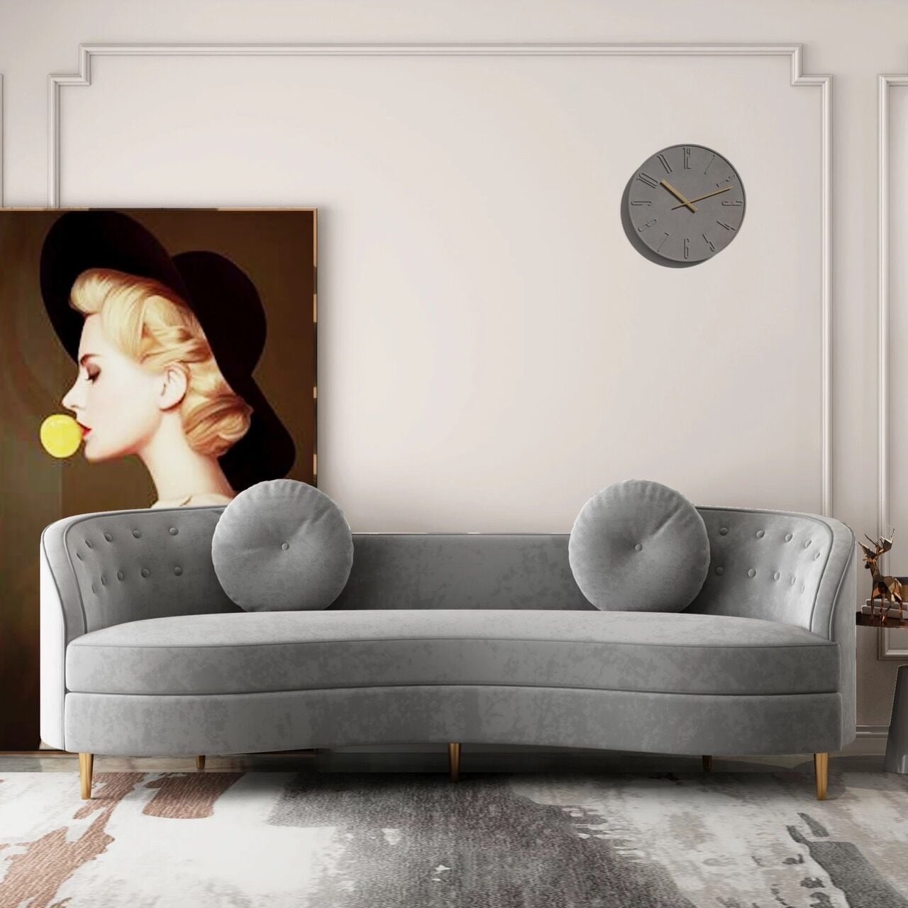 【アウトレット10%OFF】ウォールクロック ベトン ナンバー