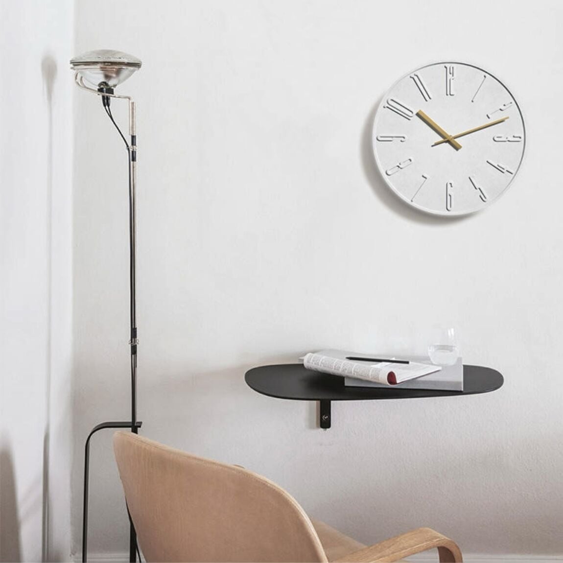 【アウトレット10%OFF】ウォールクロック ベトン ナンバー