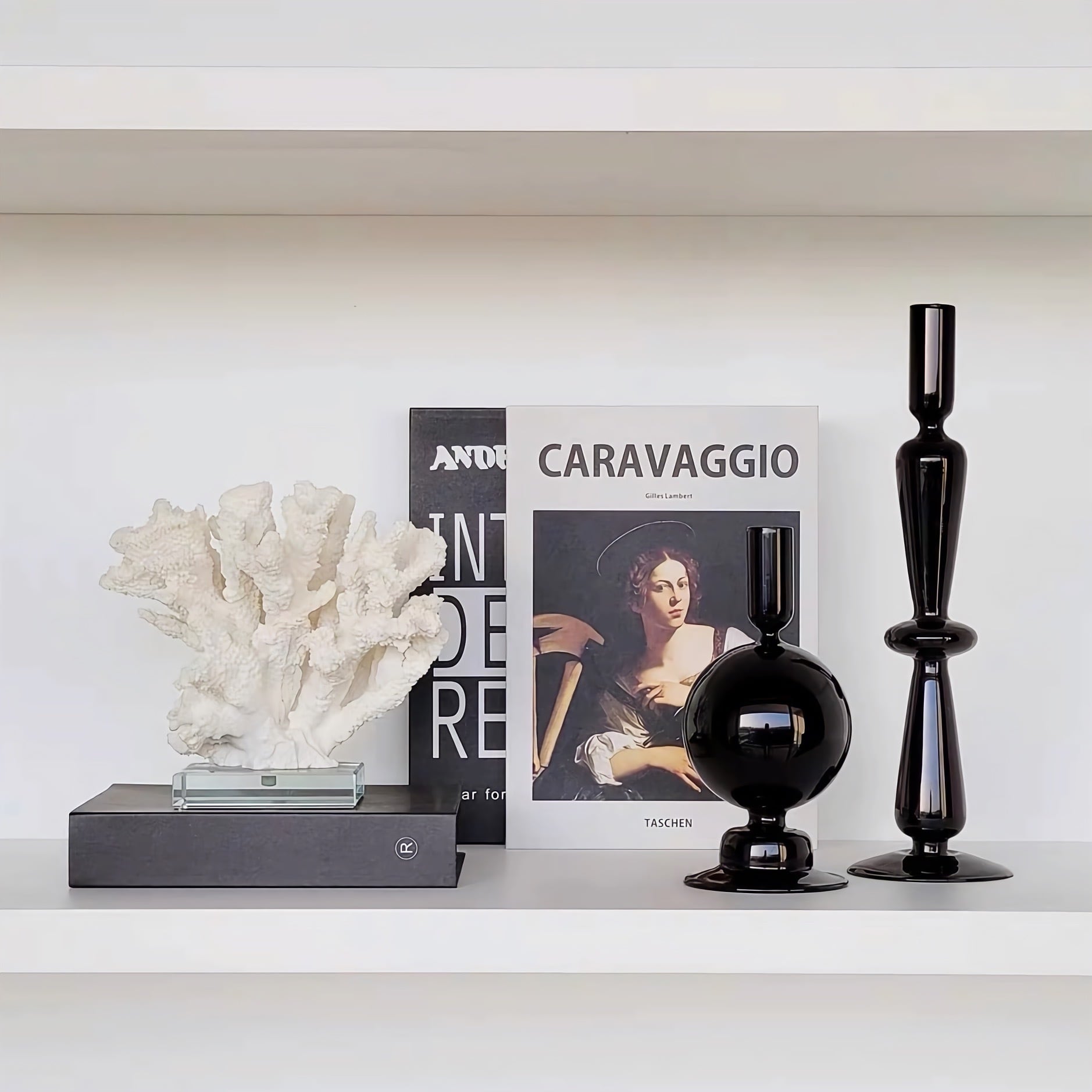 ブラックキャンドルスタンド 3点セット