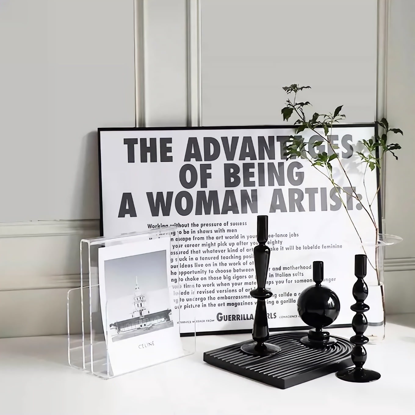 ブラックキャンドルスタンド 3点セット