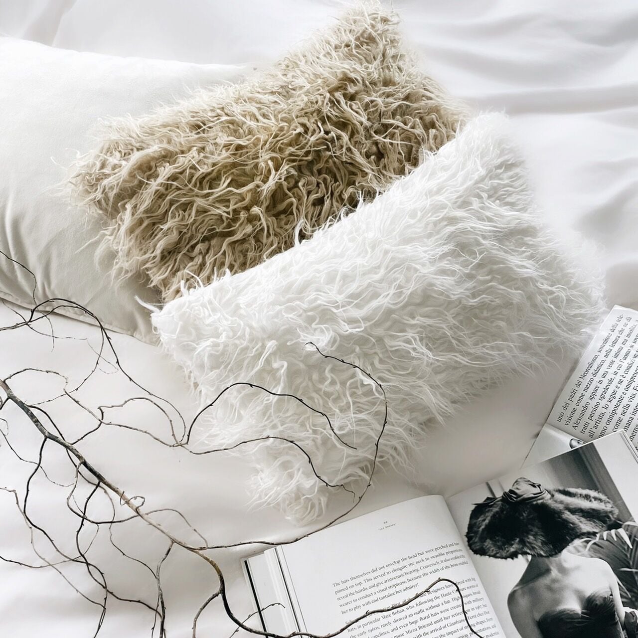 ロングファークッションカバー (30×50)