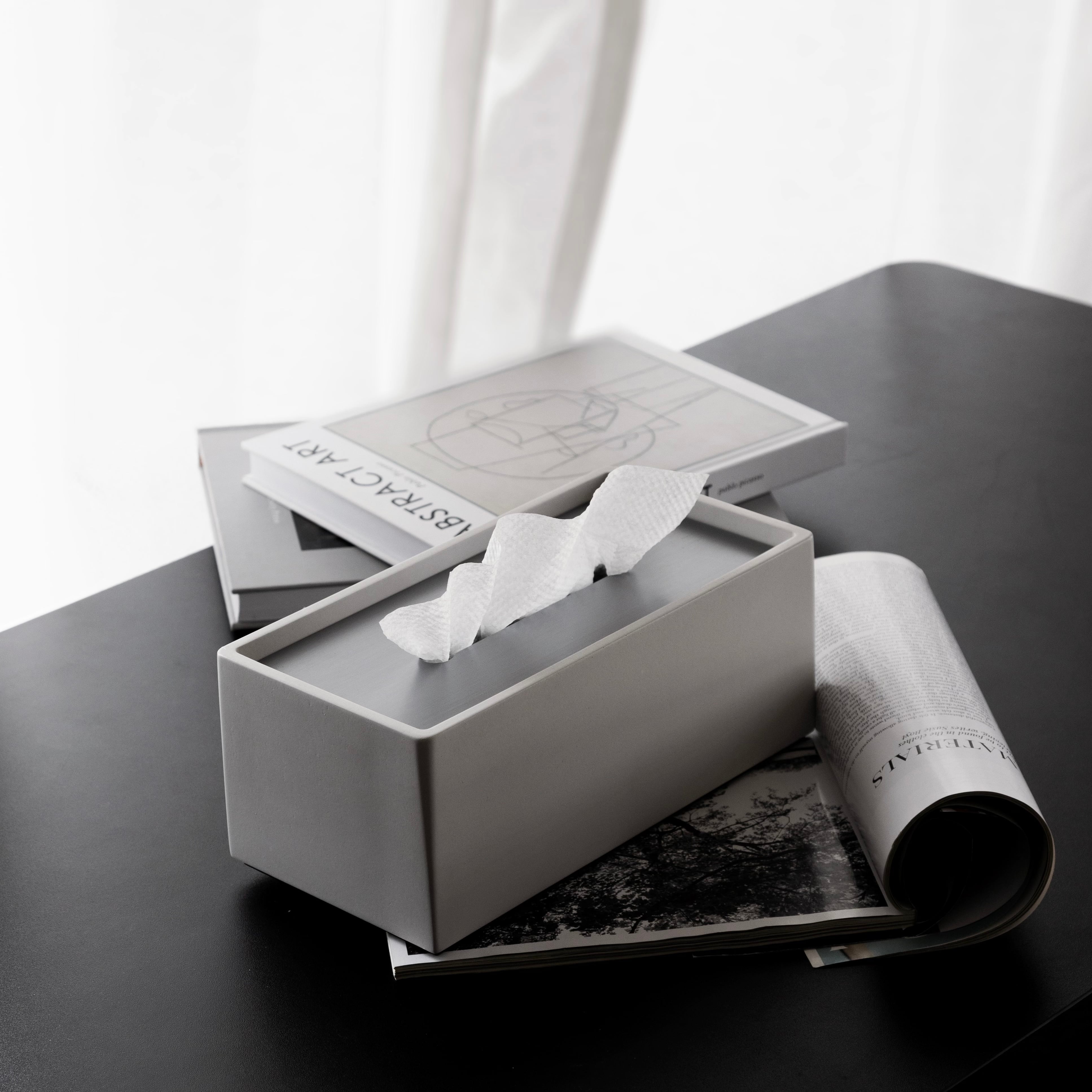 【アウトレット10%OFF】ティッシュケース ベトン スクエアフォルム