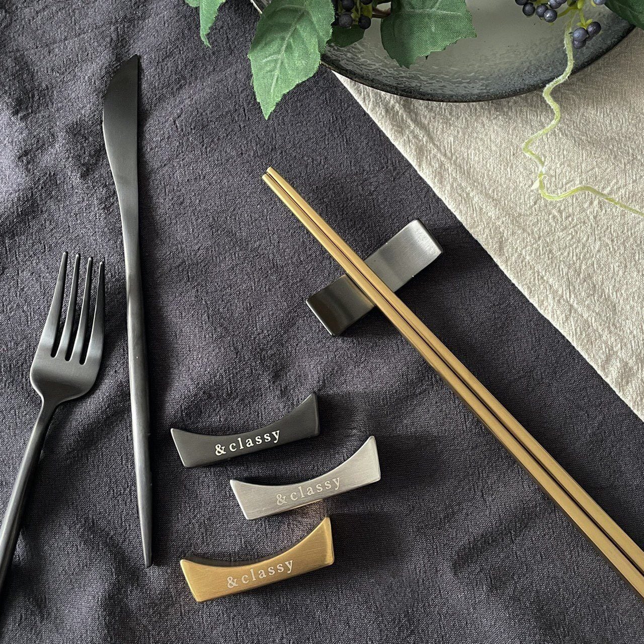 マットメタルカトラリー