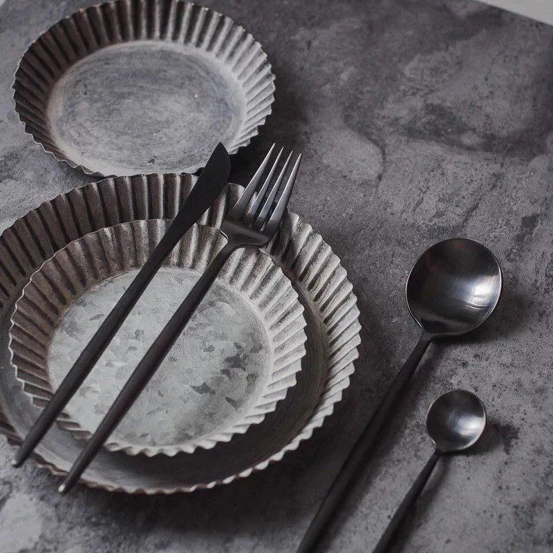 マットメタルカトラリー