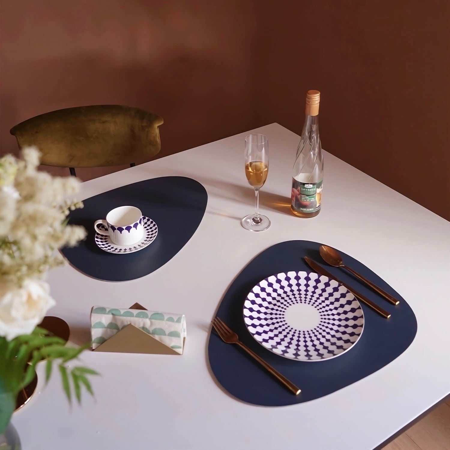 リバーシブルランチョンマット エッグストローク