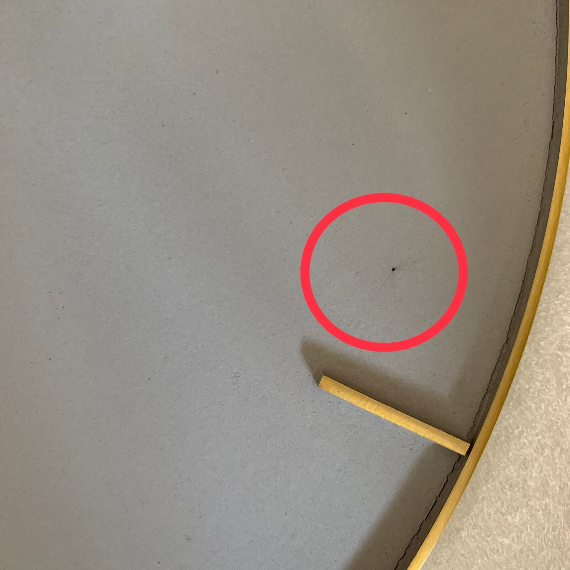 【アウトレット10%OFF 】ウォールクロック エンボスゴールド×ベトン