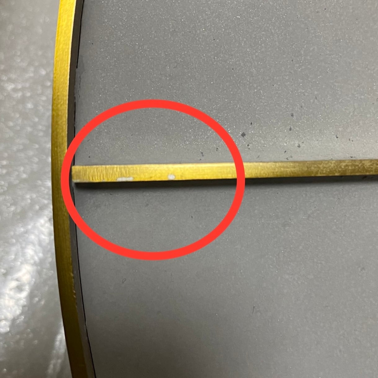 【アウトレット10%OFF 】ウォールクロック エンボスゴールド×ベトン