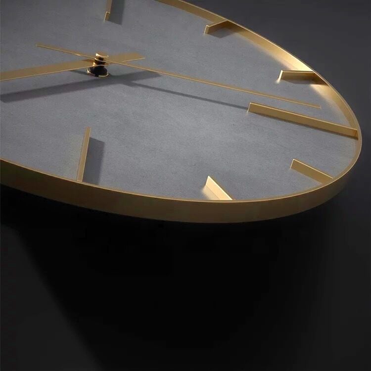 【アウトレット10%OFF 】ウォールクロック エンボスゴールド×ベトン