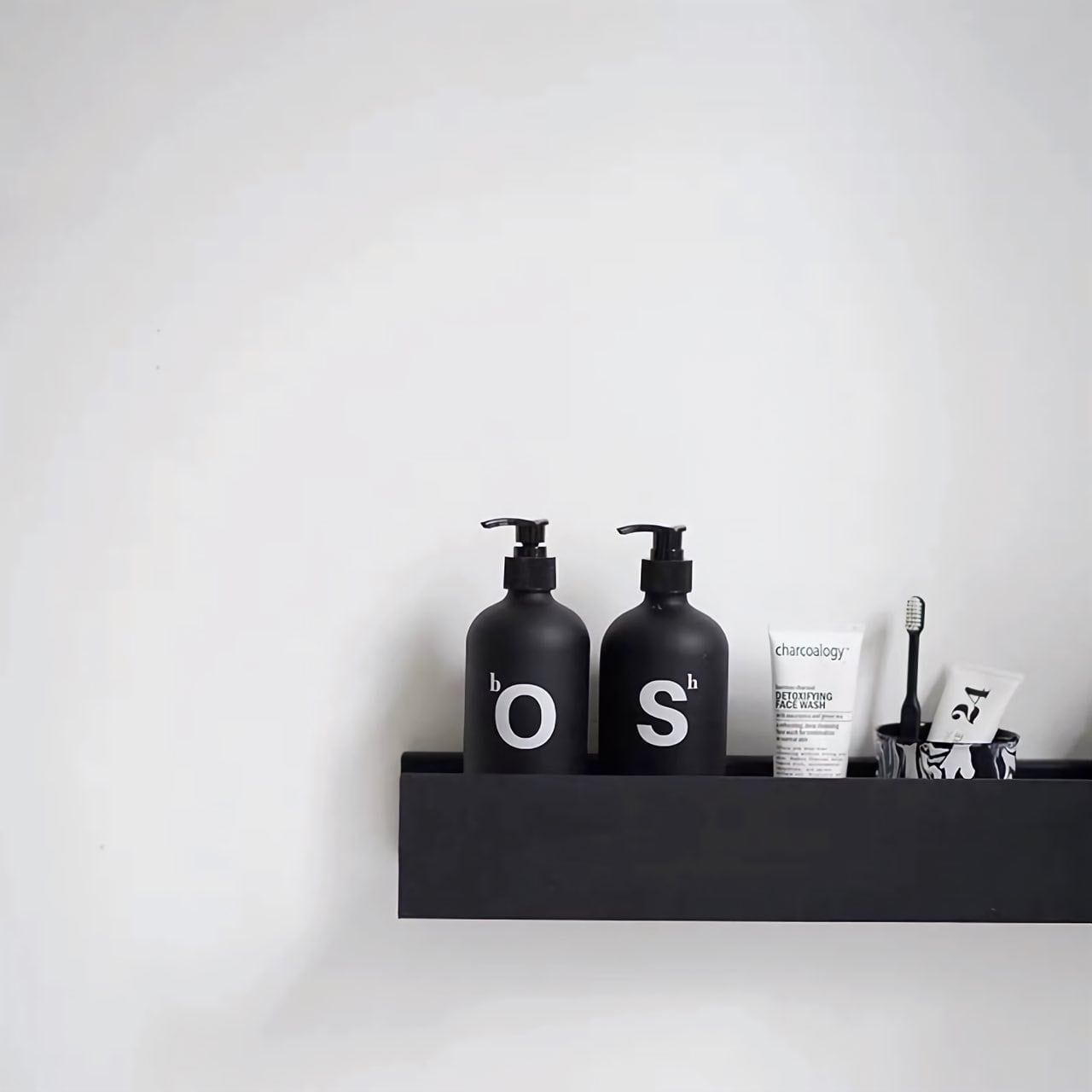 ガラスディスペンサー2本セット モノトーン