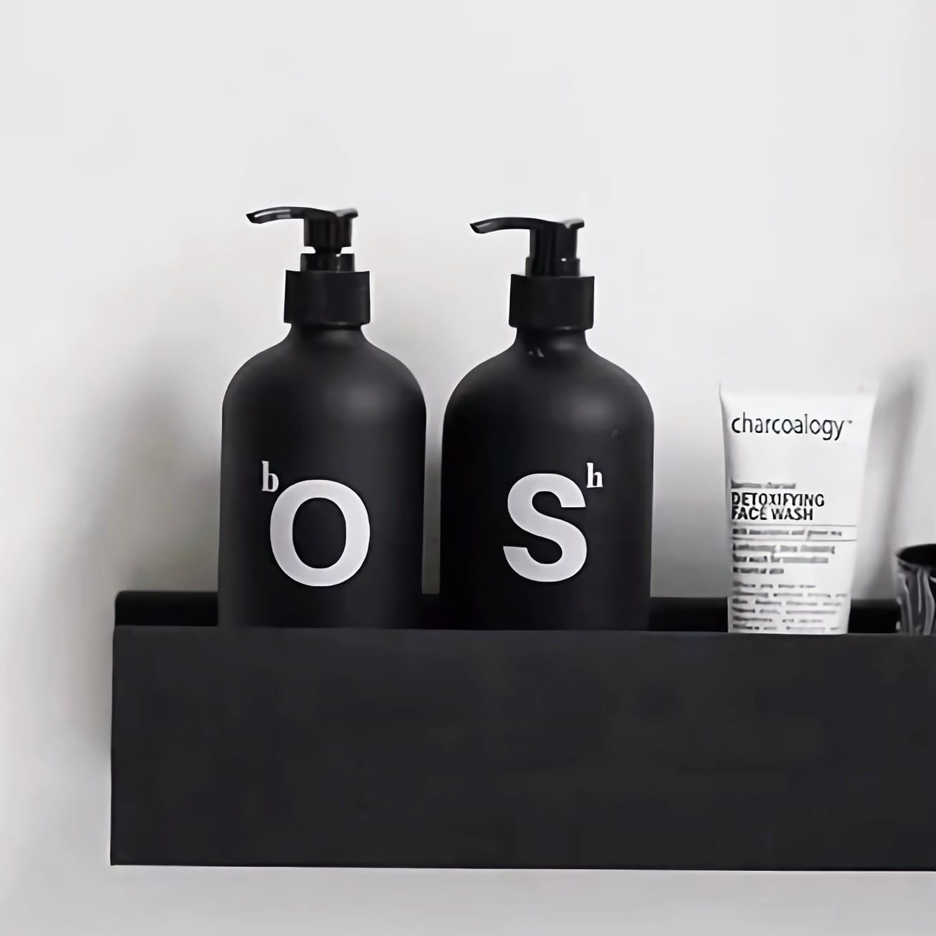 ガラスディスペンサー2本セット モノトーン