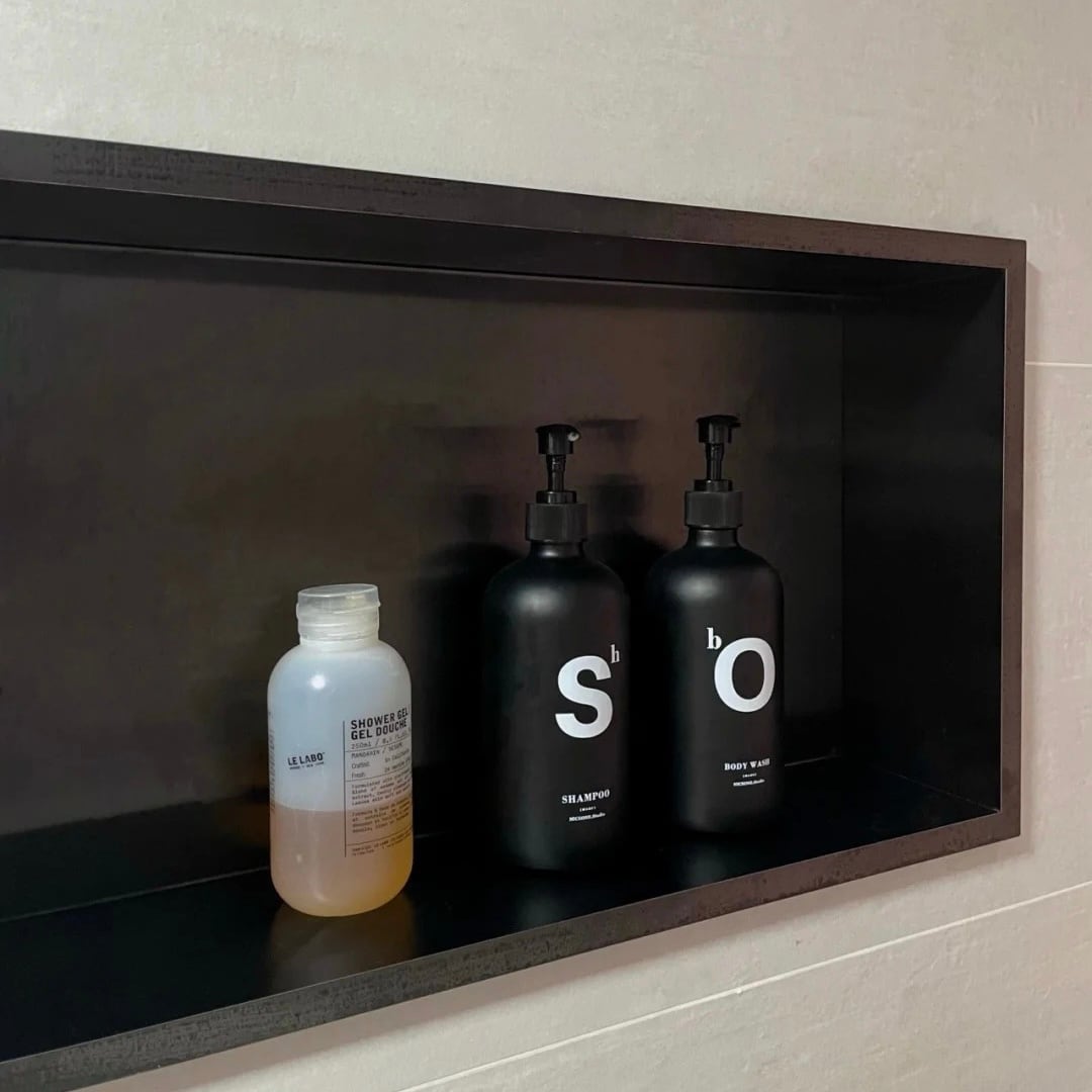 ガラスディスペンサー2本セット モノトーン