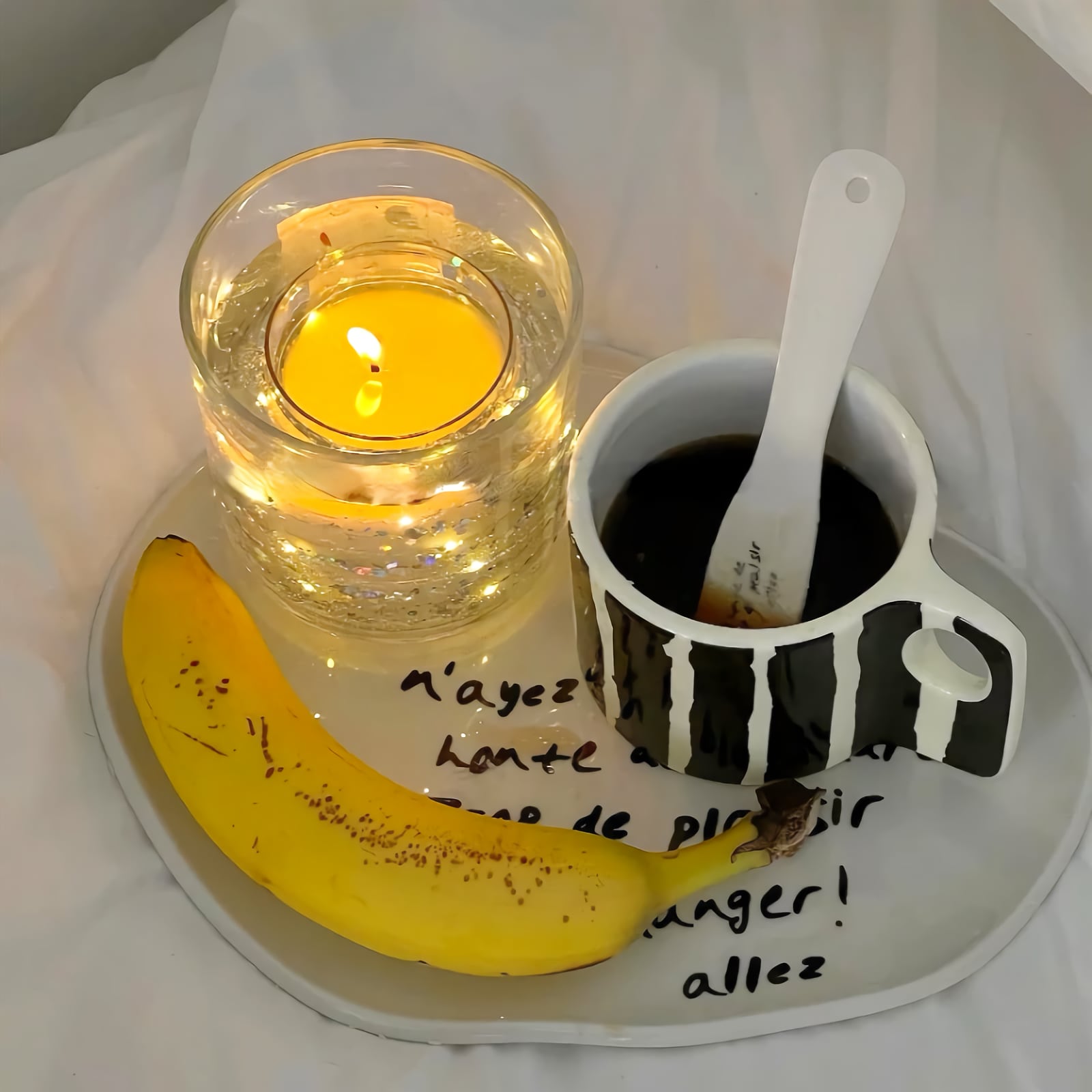 モノトーンストライプマグ