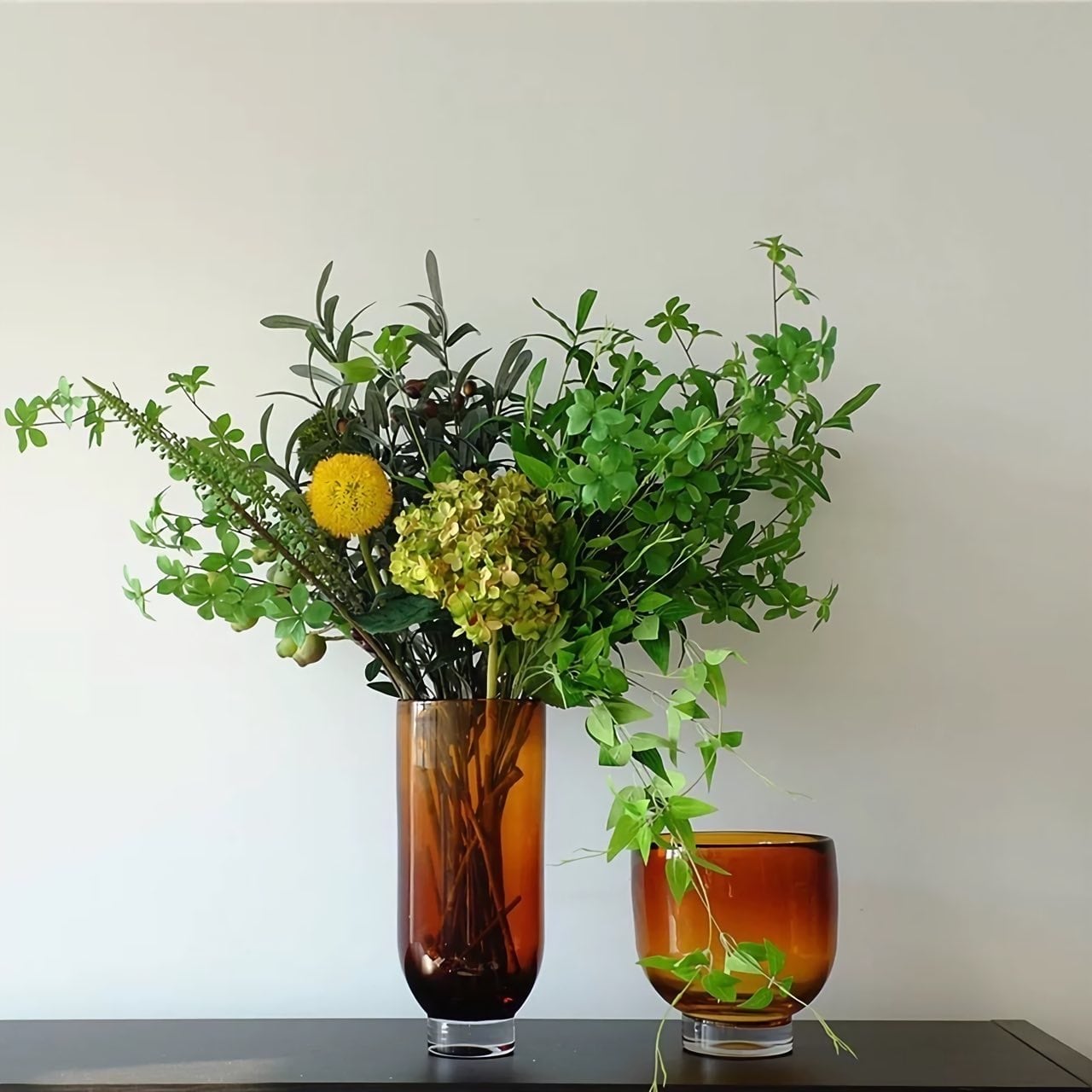 アンバーフラワーベース ワイド