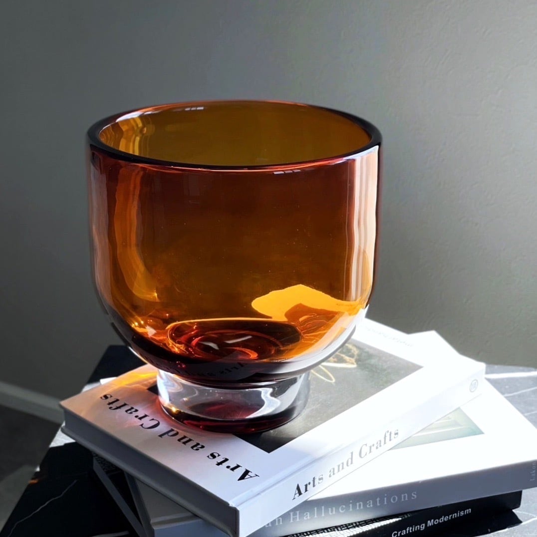 アンバーフラワーベース ワイド