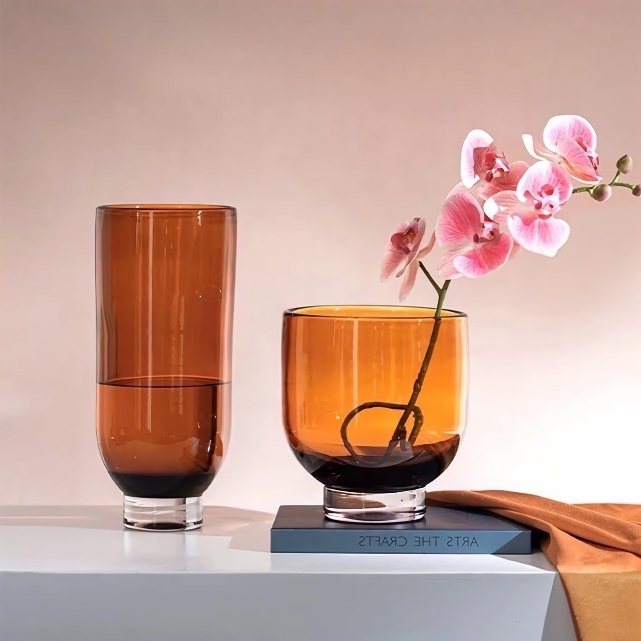 アンバーフラワーベース ワイド