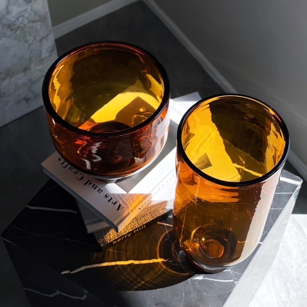 アンバーフラワーベース ワイド