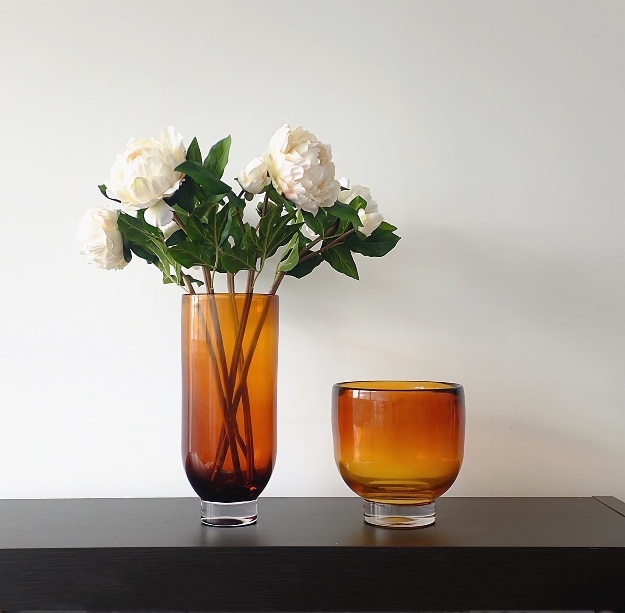アンバーフラワーベース ワイド