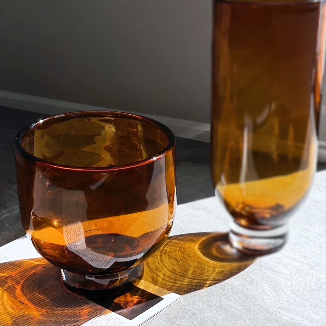 アンバーフラワーベース ワイド