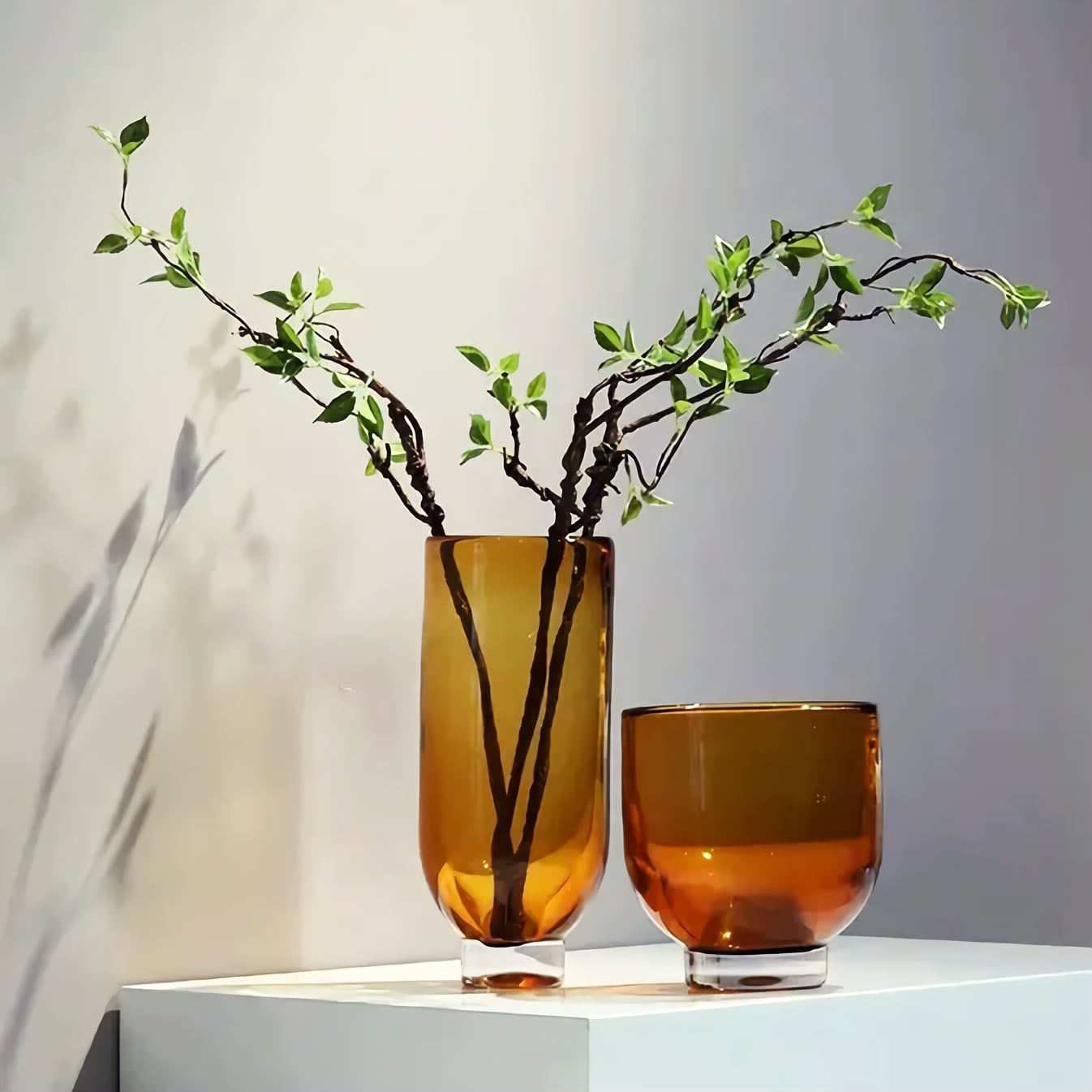 アンバーフラワーベース ワイド