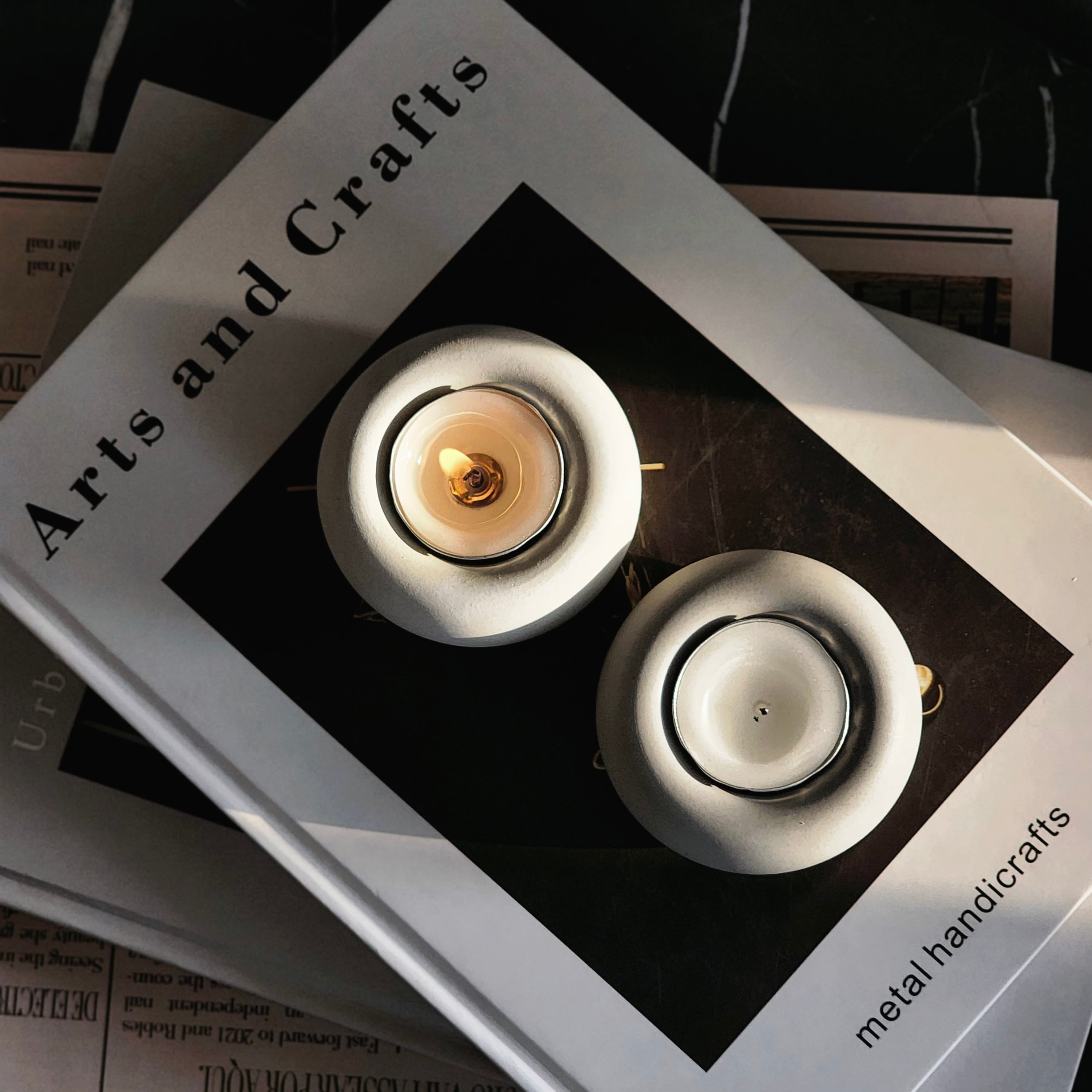 キャンドルホルダー3色セット ラウンドベトン