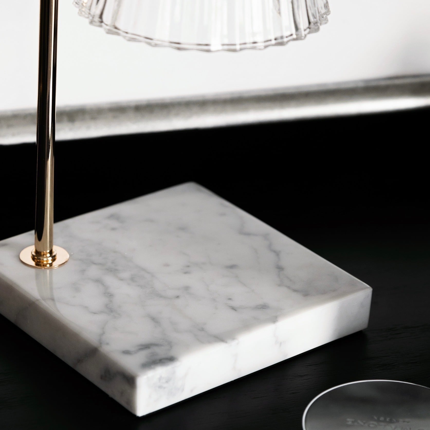 【アウトレット10%OFF】キャンドルウォーマー ストライプガラス