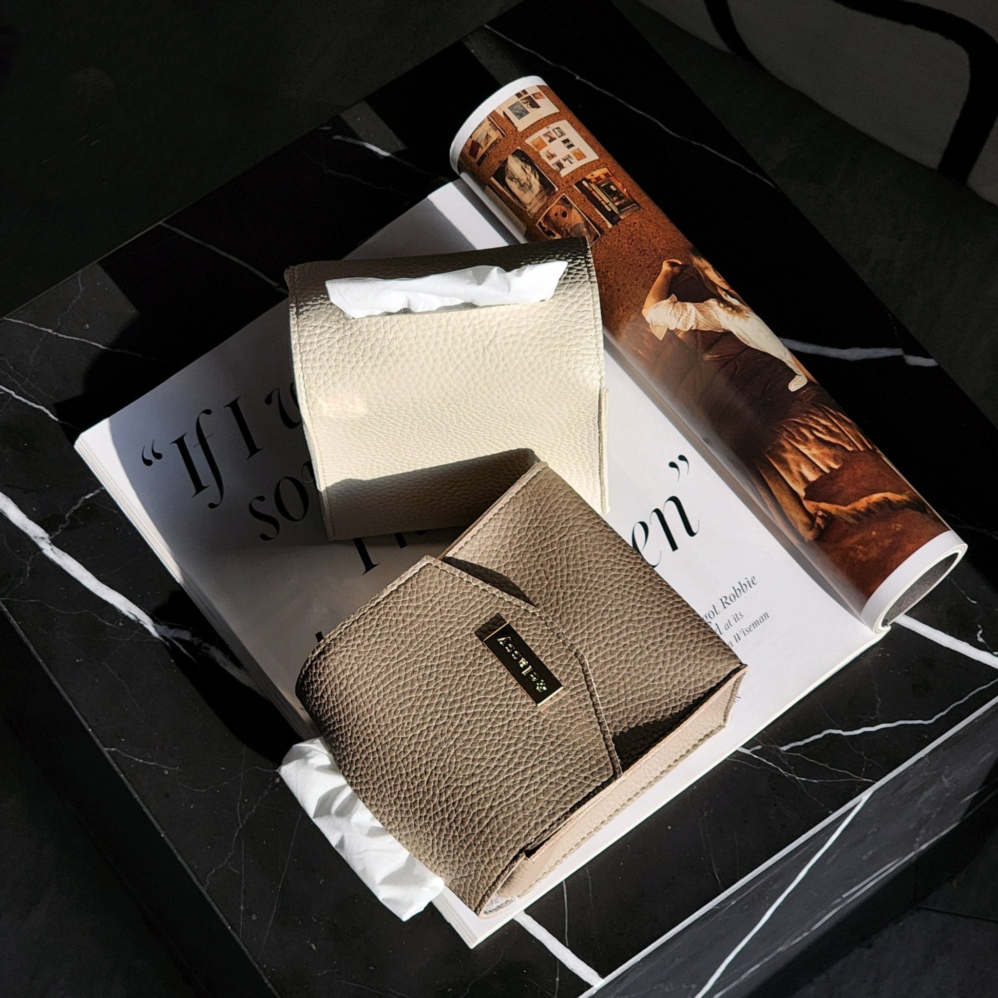 オリジナルレザーティッシュケース