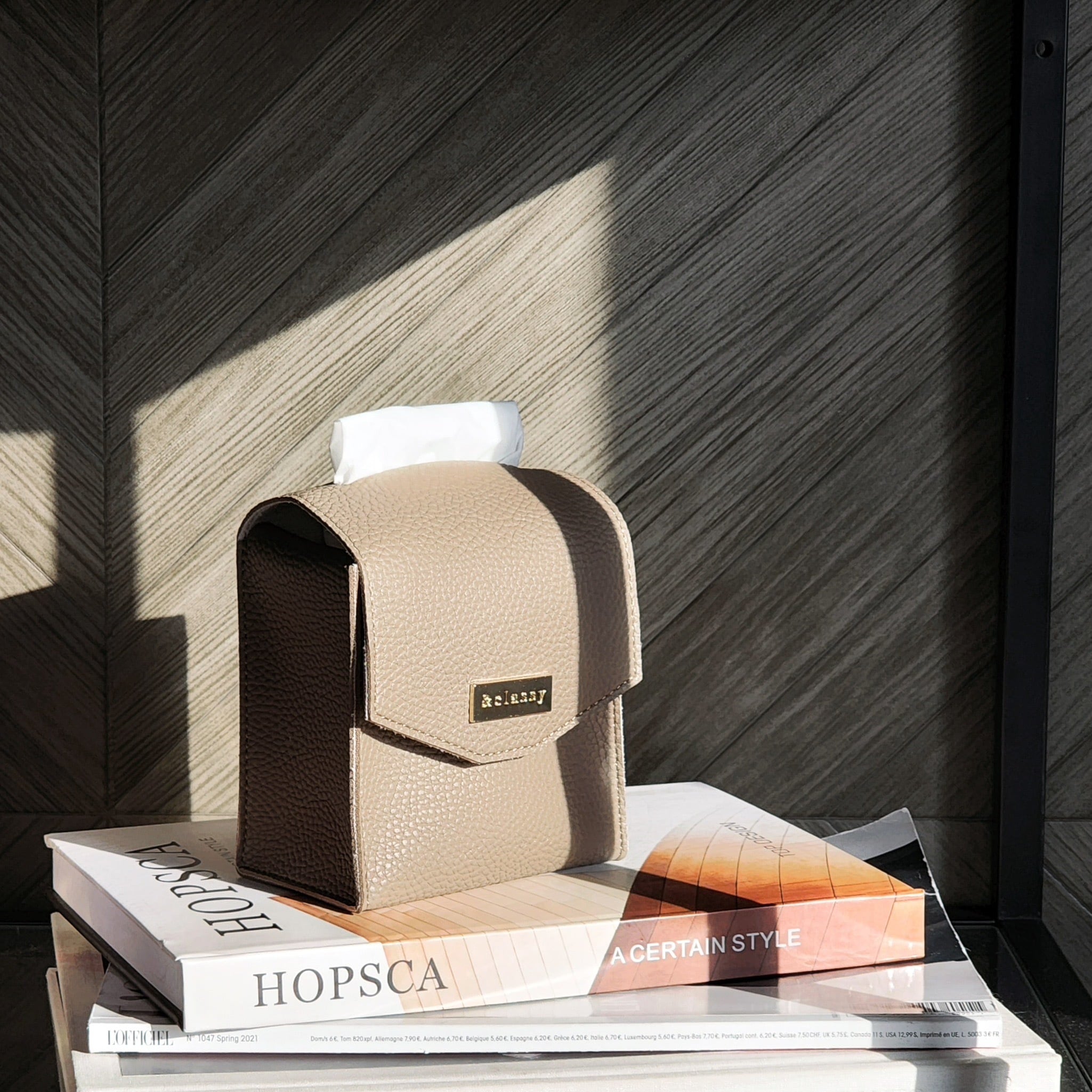 オリジナルレザーティッシュケース