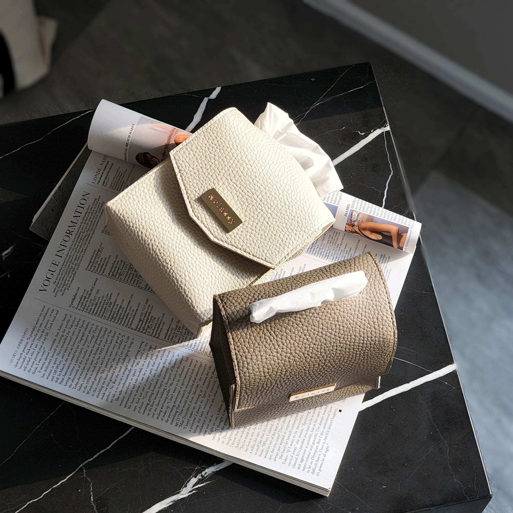 オリジナルレザーティッシュケース