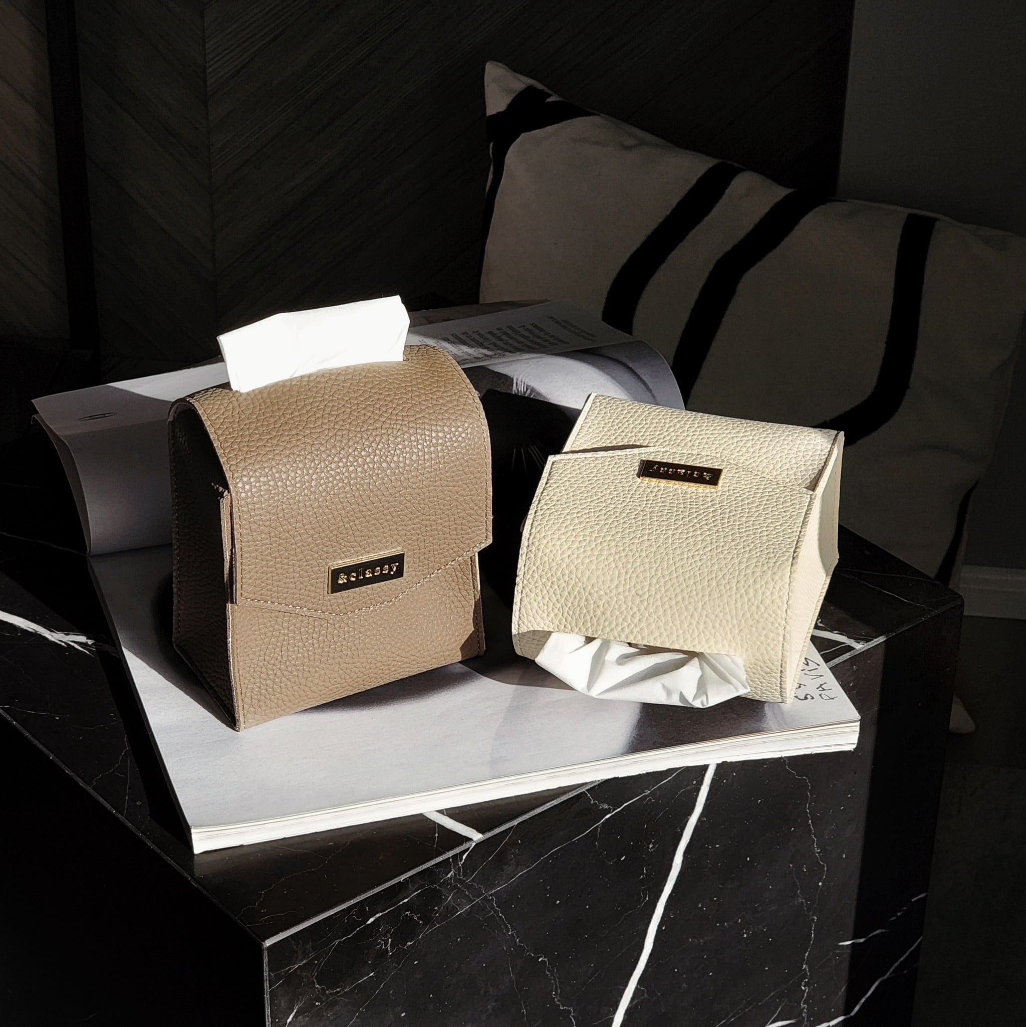 オリジナルレザーティッシュケース