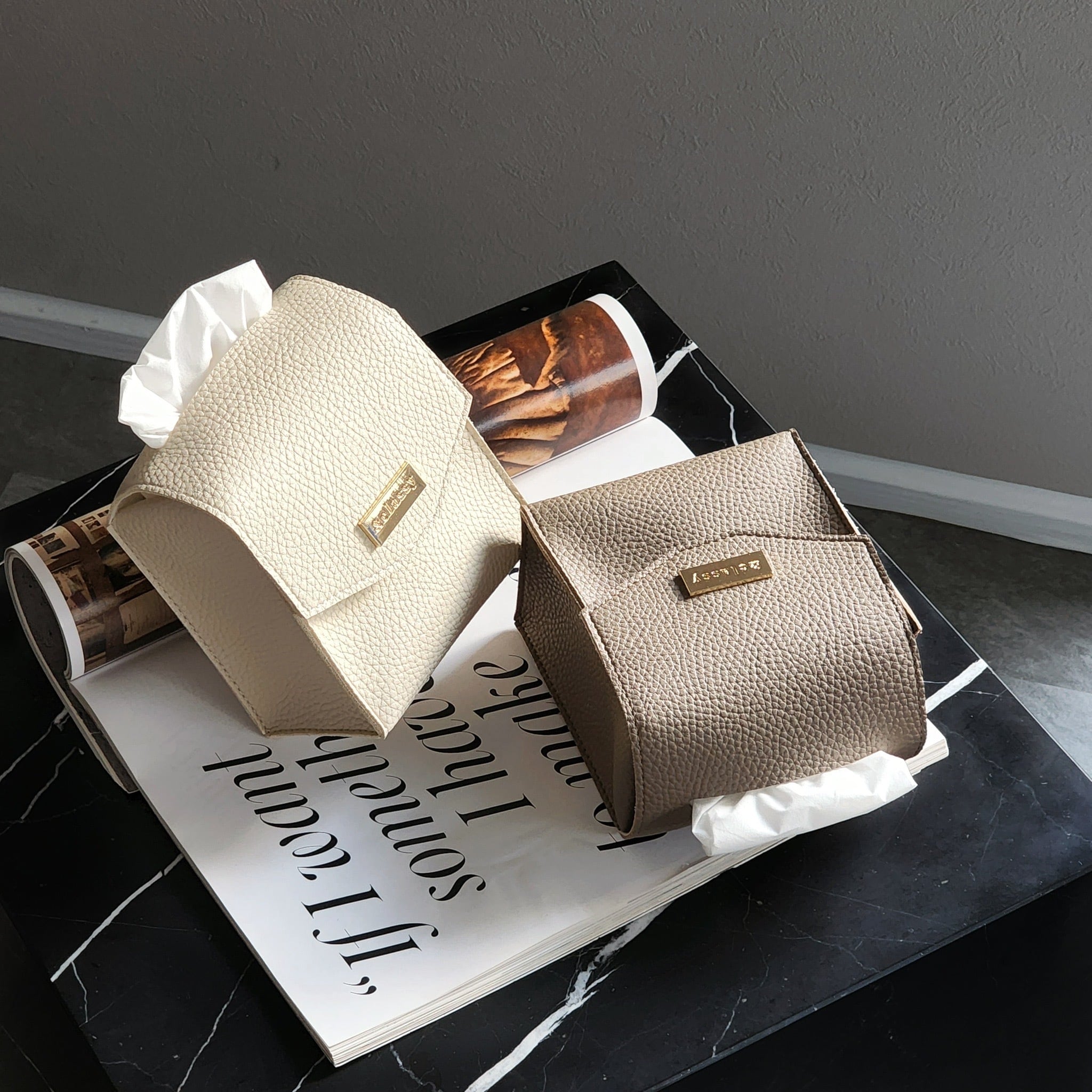 オリジナルレザーティッシュケース