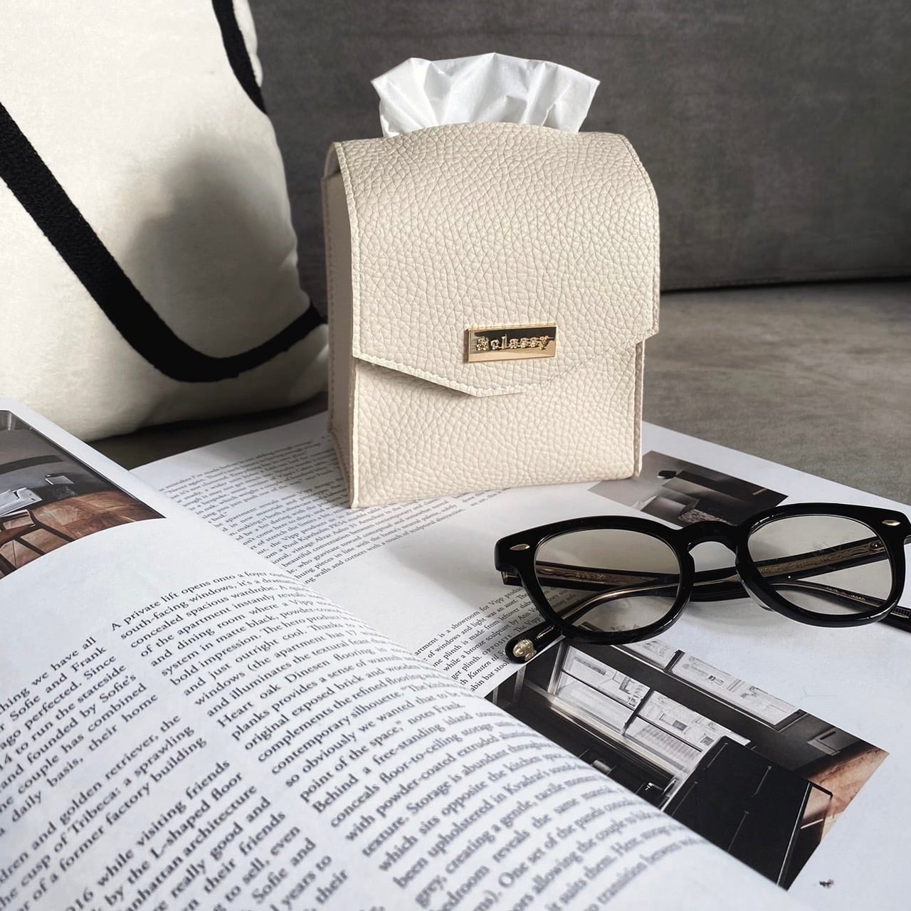 オリジナルレザーティッシュケース