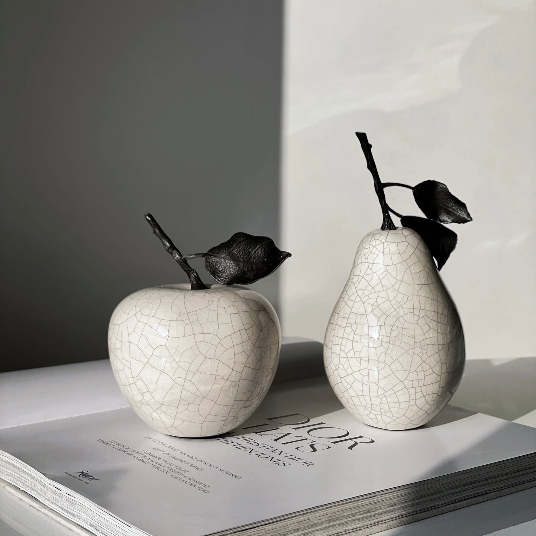 アロイセラミックオブジェ Apple& Pear
