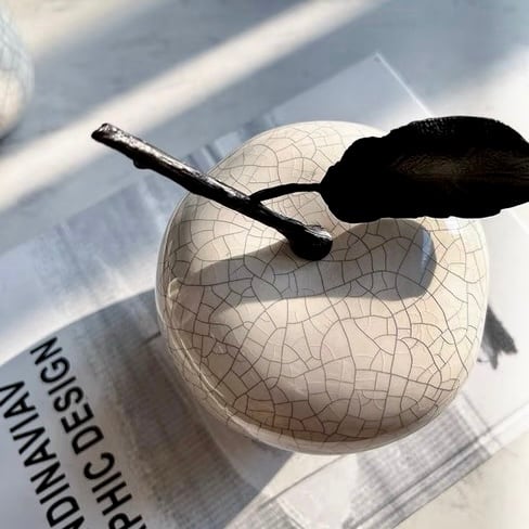 アロイセラミックオブジェ Apple& Pear