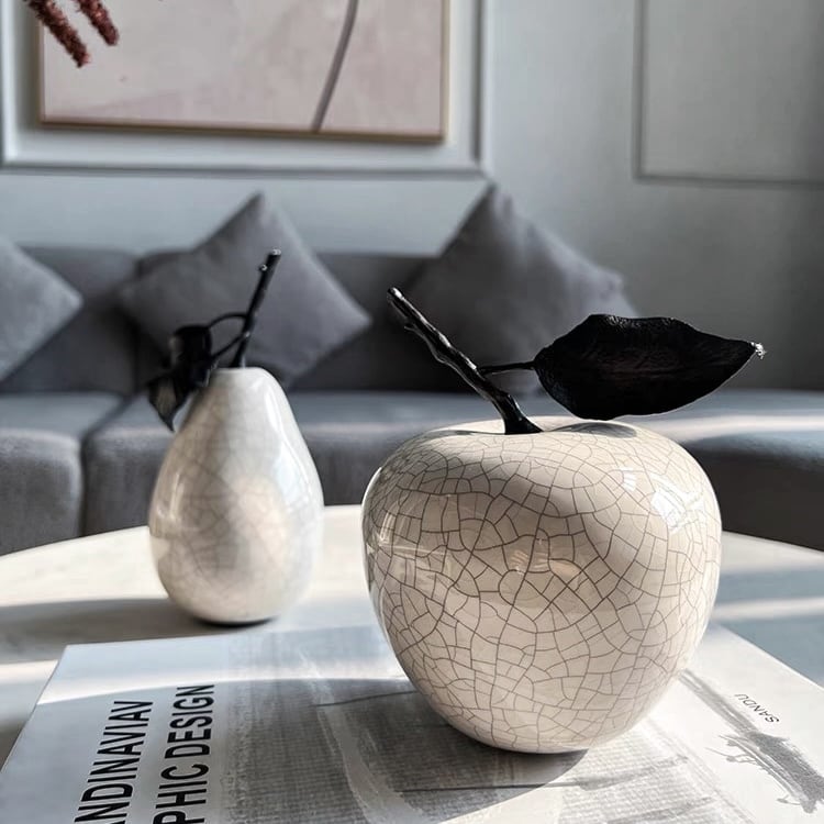 アロイセラミックオブジェ Apple& Pear