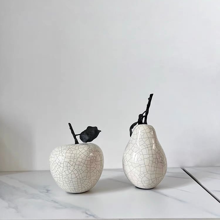 アロイセラミックオブジェ Apple& Pear