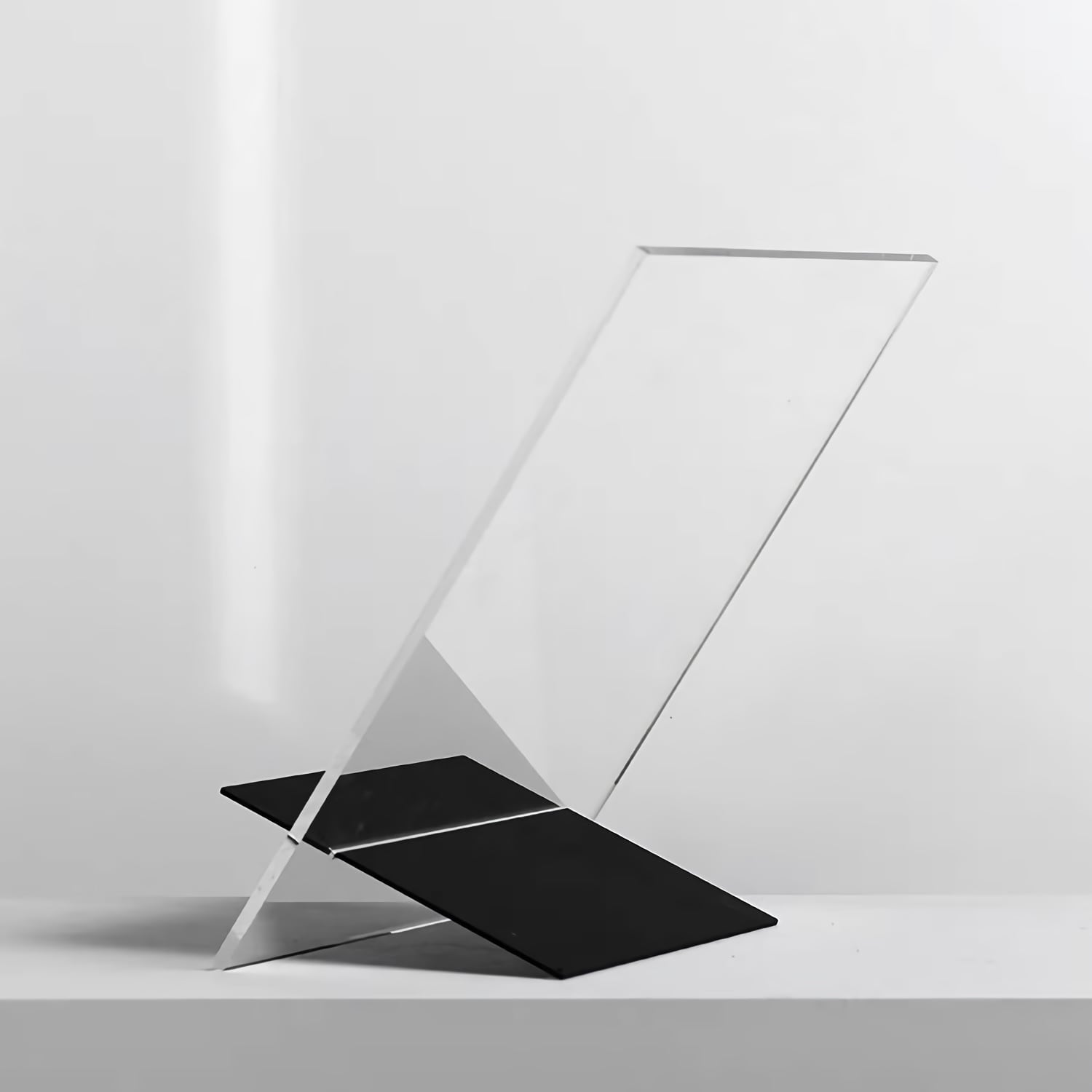 クリア×メタル ブックスタンド