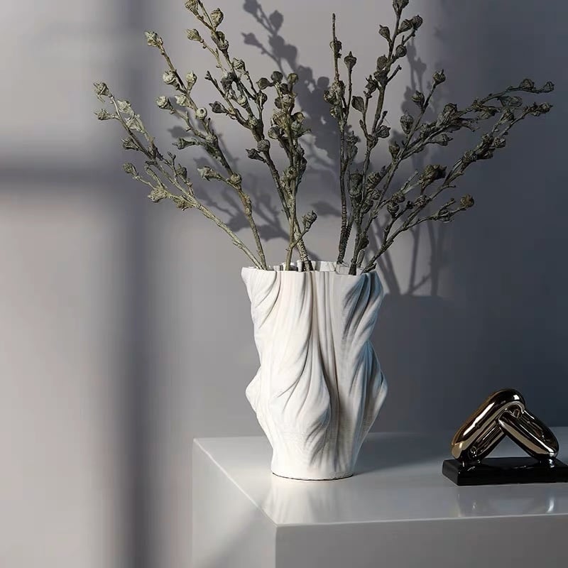 ホワイトクランポフラワーベース