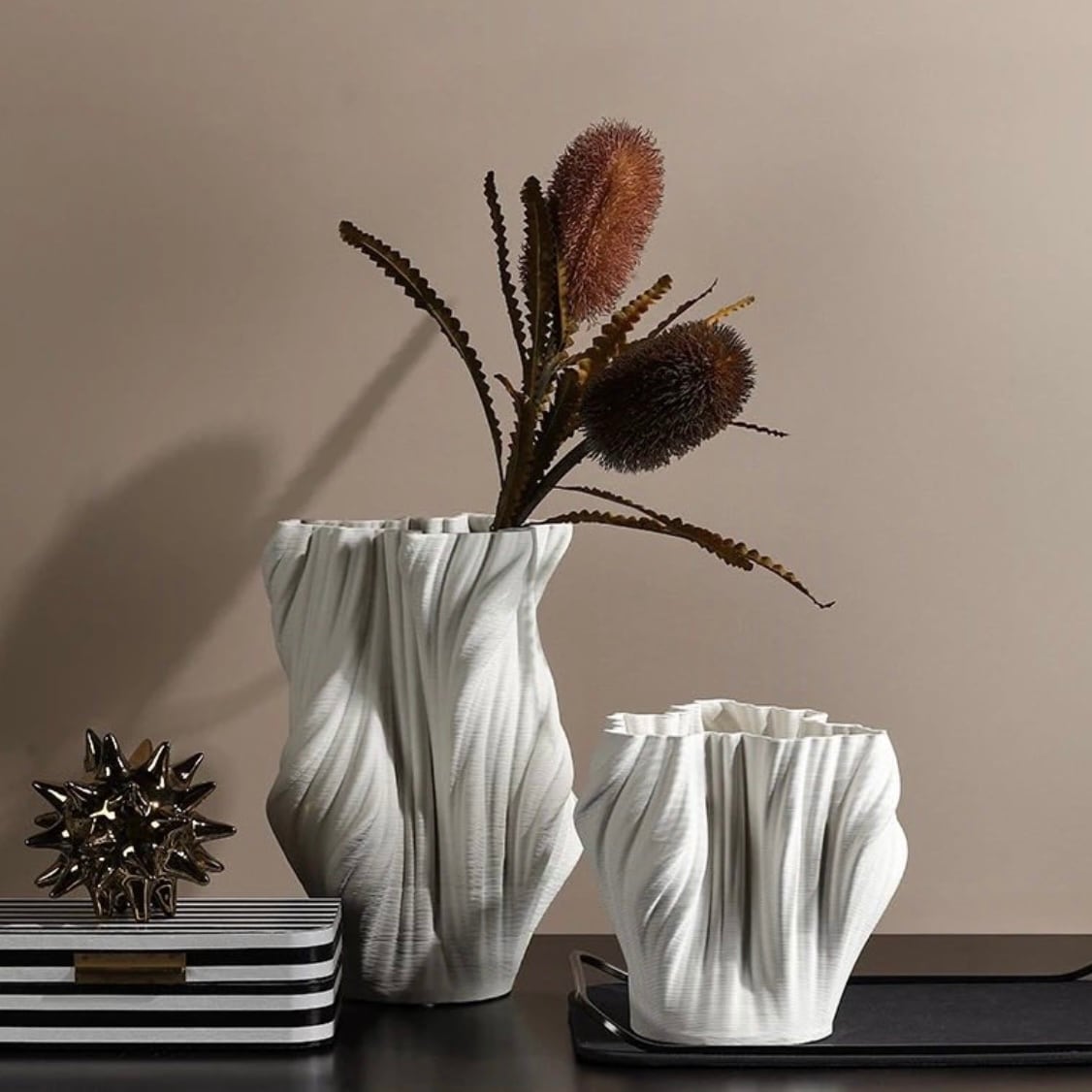 ホワイトクランポフラワーベース