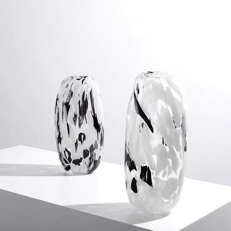 モノトーンペイントデザイン フラワーベース