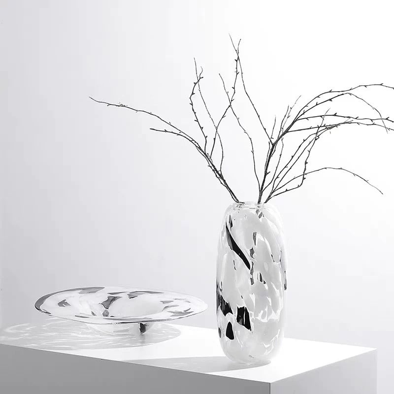 モノトーンペイントデザイン フラワーベース